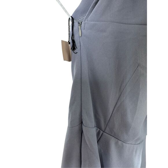 NWT Superdown Jenna One Shoulder Blue Mini Dress Size S Slit Party Cocktail - Picture 4 of 16